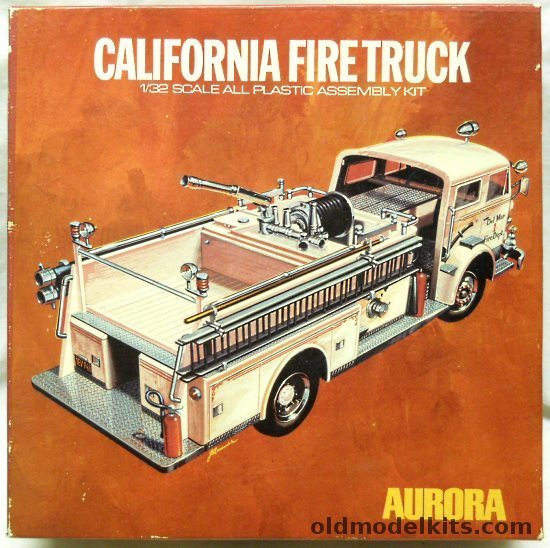 Aurora 1/32 California Fire Truck, 599-350 plastic model kit